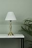 Laura Ashley Brass Ellis Satin Painted Spindle Table Lamp