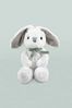 Babyblooms New Baby Grey Gift Hamper with Personalised Bunny Soft Toy
