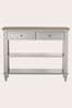 Pale French Grey Hanover 2 Drawer Console Table