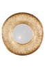 Pacific Gold Gold Metal Round Wall Mirror