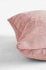 Blush Pink 45 x 45cm Soft Velour Cushion