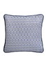 Tess Daly Blue Hexagon Square Cushion