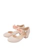 Monsoon Macaroon Pink Corsage Two Part Shoes