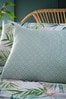 furn. Green Bali Palm Reversible Jungle Botanic Duvet Cover and Pillowcase Set