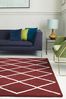 Asiatic Rugs Berry Red Albany Diamond Wool Rug