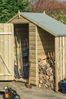 Rowlinson Timber Garden Oxford 4x3 With Lean To Shed