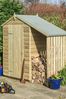 Rowlinson Timber Garden Oxford 4x3 With Lean To Shed