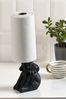 Charcoal Grey Elephant Toilet Roll And Kitchen Roll Holder