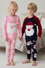 Navy Santa Christmas Boys Snuggle Pyjamas (9mths-12yrs)