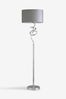 Chrome Small Touch Ribbon Floor Lamp