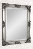Pewter Grey Isabella Over Mantel Mirror by Gallery