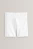 White 2 Pack Cycle Shorts (3-16yrs)