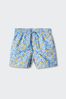 Mango Blue Floral Print Swimshorts