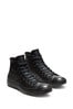 Converse Black Leather High Top Trainers