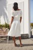 White Broderie Off Shoulder Summer Dress