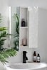 White Mode Mirror Wall Cabinet