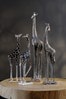 Libra Silver Large Giraffe Sculpture