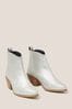 White Stuff Natural Cherry Leather Ankle verdes Boots
