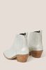 White Stuff Natural Cherry Leather Ankle verdes Boots