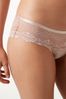 Light Pink Brazilian Microfibre And Lace Knickers