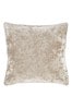 Catherine Lansfield Natural Crushed Velvet Cushion