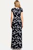 HotSquash Black Asymmetric Neckline Jersey Maxi Dress