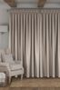 Oatmeal Soft Velour Made To Measure Curtains
