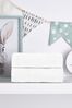 Silentnight 2 Pack White Safe Nights Cot Bed Fitted Sheets