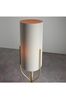 Gallery Home Brown Nanaimo Brass Floor Lamp