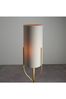 Gallery Home Brown Nanaimo Brass Floor Lamp