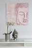 Arthouse Pink 3D Blush Buddha Canvas