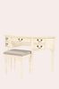 Ivory Clifton Dressing Table and Stool Set