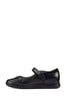 Clarks Black Leather Scooter Jump KIds Shoes