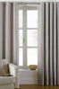 Riva Paoletti Natural Beige Atlantic Twill Woven Eyelet Curtains