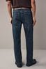 Mid Blue Wash Straight Fit Belted Jeans