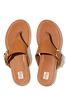 FitFlop Tan Graccie Buckle Brown Toe Post Sandals