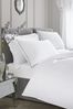 Appletree White Plain Dye Duvet Cover and Pillowcase Set