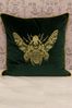 Riva Paoletti Emerald Green Cerana Velvet Polyester Filled Cushion