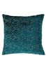 Riva Paoletti Teal Blue Delphi Jacquard Polyester Filled Cushion