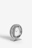 Silver Silver Harper Mantel Clock