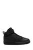Nike Black Youth Court Borough Mid Trainers