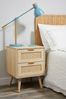 Light Rattan 2 Drawer Bedside Table By Lloyd Pascal