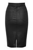 M&Co Black Coated Midi Skirt