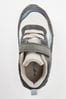 Grey Elastic Lace Trainers