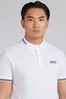 Barbour® International White Essential Tipped Polo Shirt