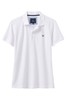 Crew Clothing Company White Slim Fit Pique Poloshirt