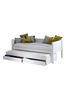 Nordic Daybed with Storage Drawers and Pull Out Bed by Flexa