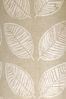 Fusion Natural Delft Leaf Print Eyelet Curtains