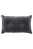 furn. Charcoal Grey Bobble Velvet Cushion