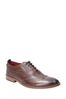Base London® Brown Focus Washed Lace-Up Brogue Shoes